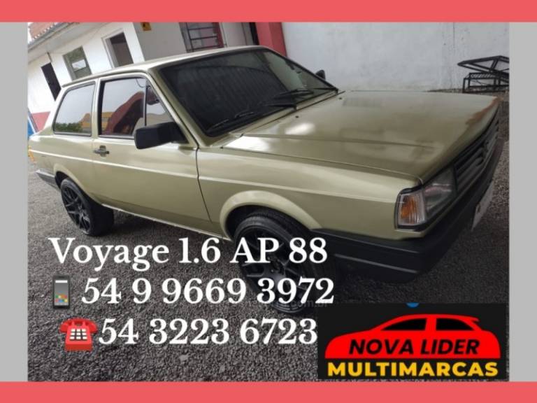 VOLKSWAGEN - VOYAGE - 1988/1988 - Bege - Sob Consulta